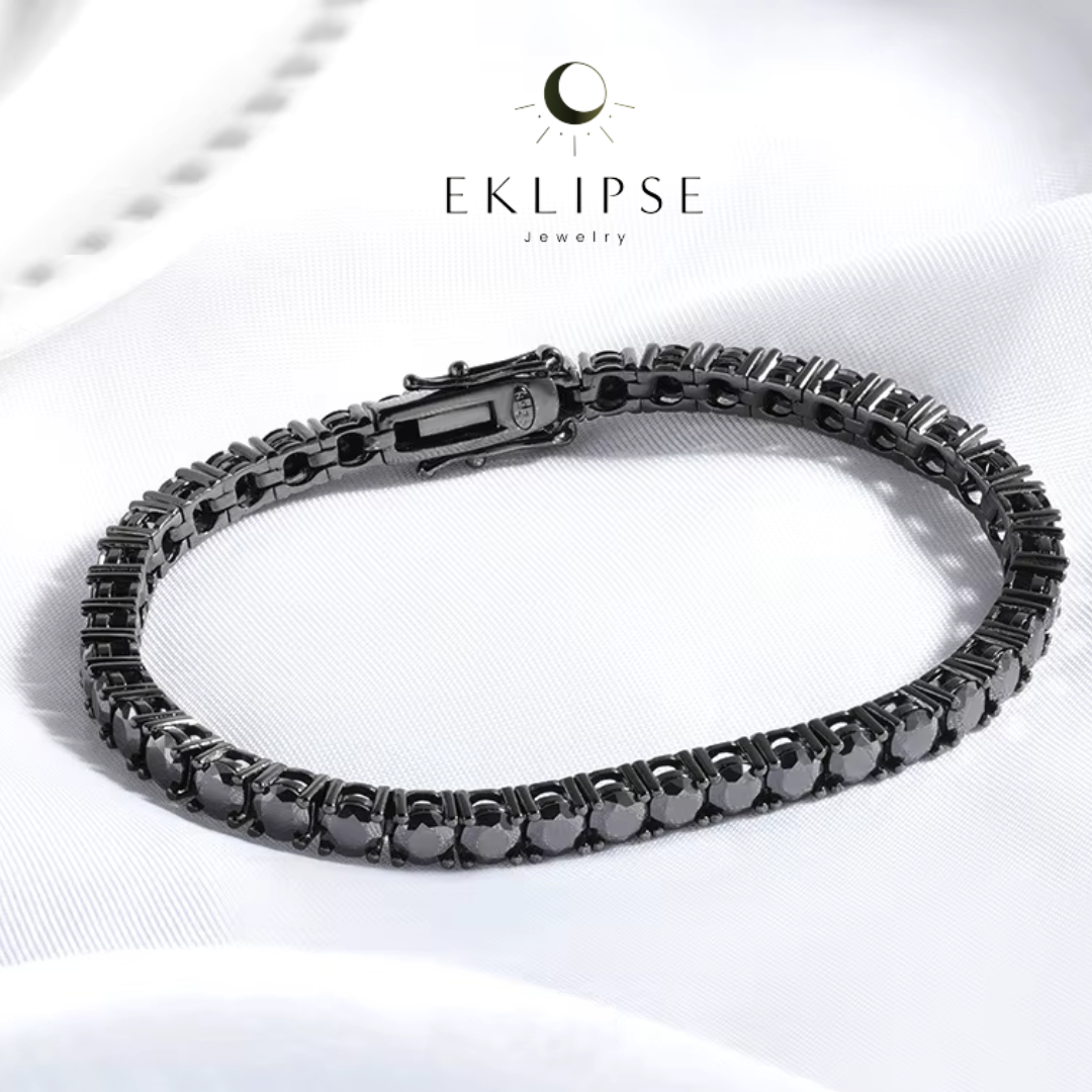 Brazalete Sombra de Cristal Zirconia Cúbica Obscura 21CM