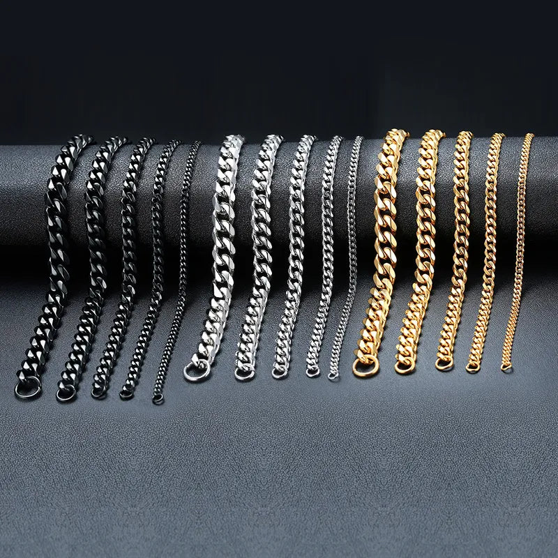Pulsera Cubana de Acero Inoxidable