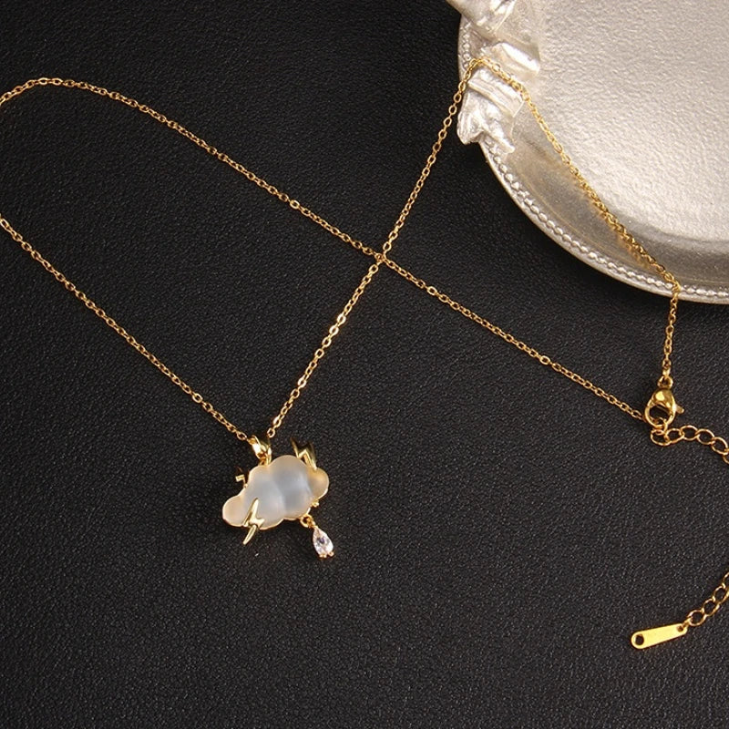 Collar "Nube del Alma" Cristal Hecho a Mano