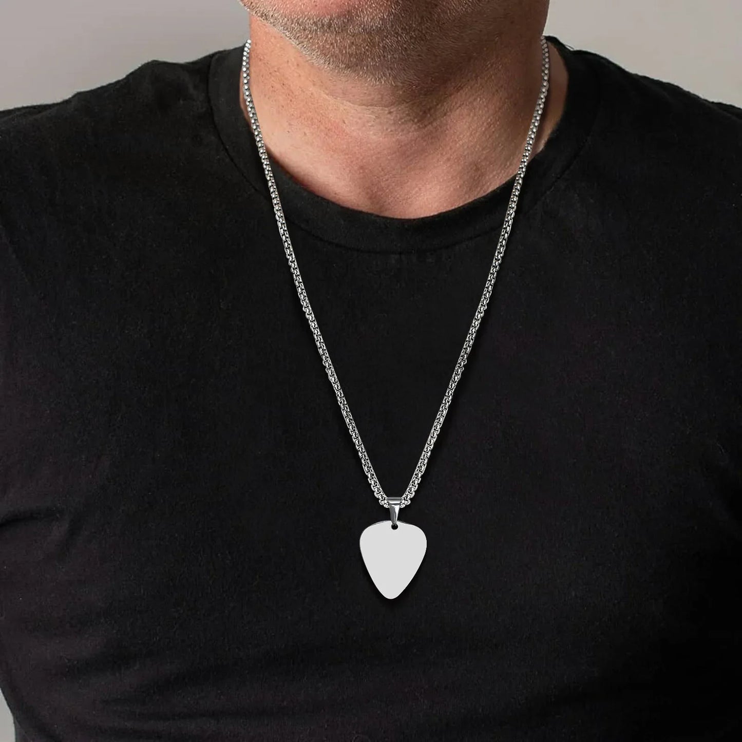 Collar "Melodia de Sombra" Acero Satinado Premium