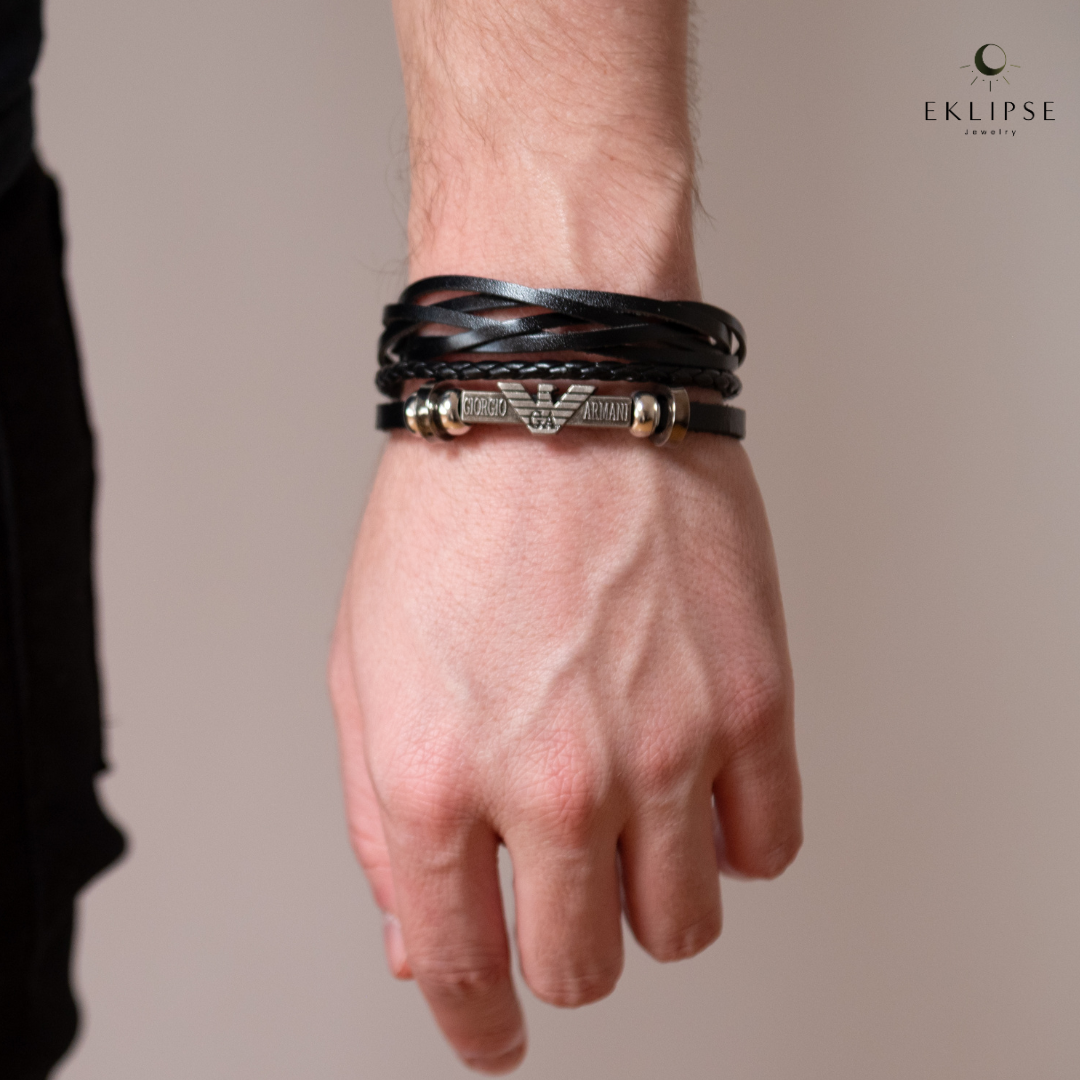 Pulsera de Lujo: Cuero Italiano Auténtico