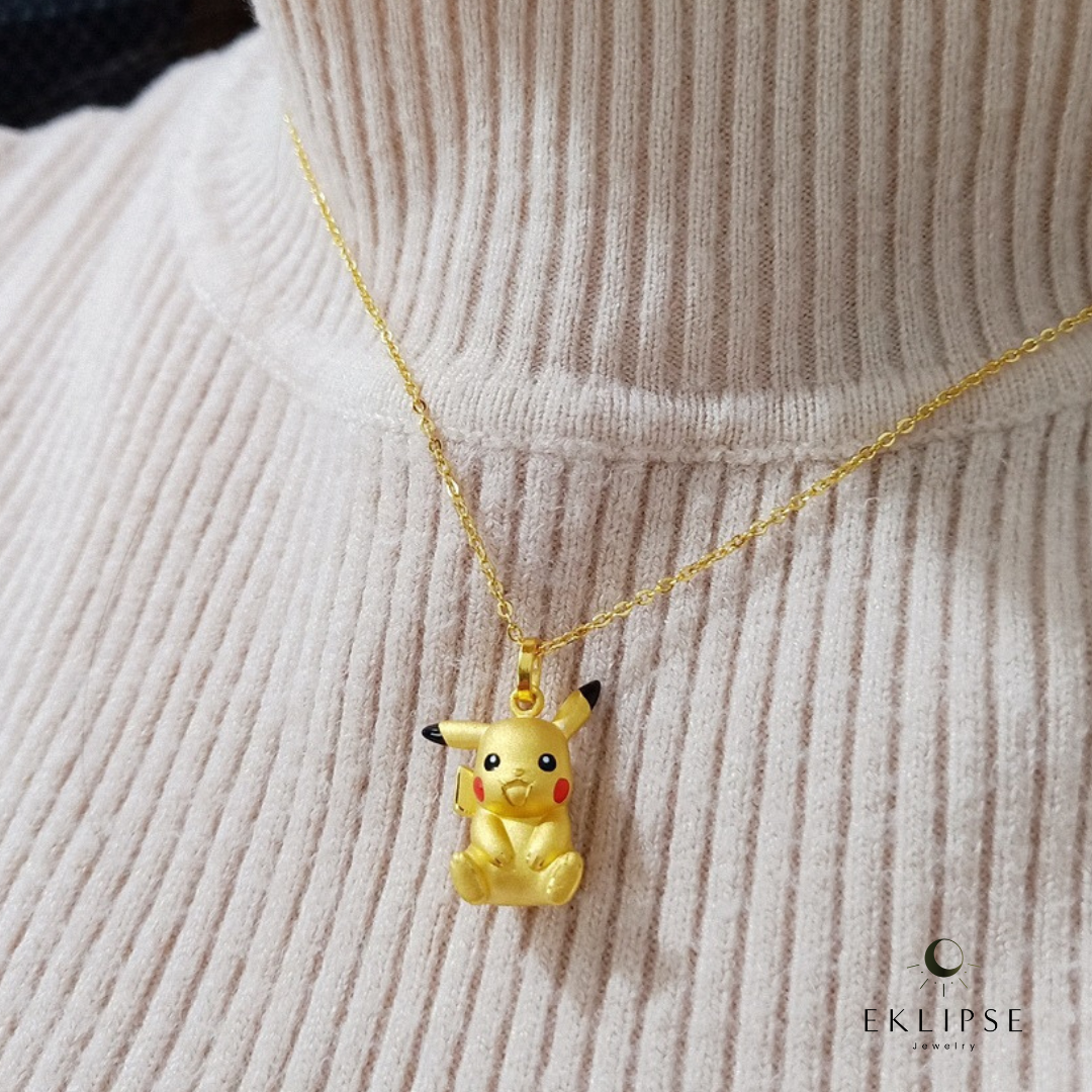 Eklipse ® Collar de Pikachu Oro Edición Limitada Hecho a Mano