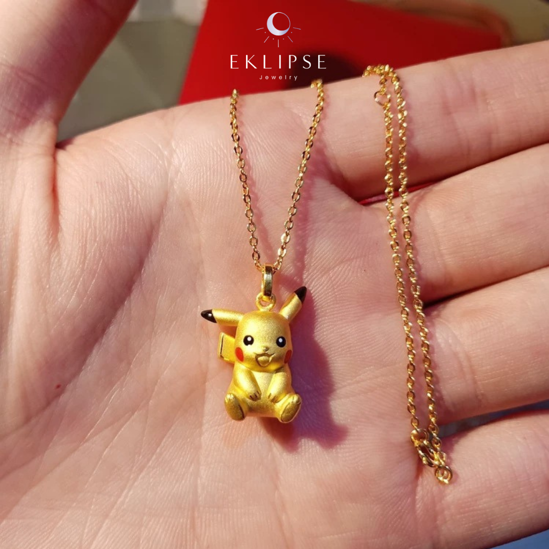 Eklipse ® Collar de Pikachu Oro Edición Limitada Hecho a Mano