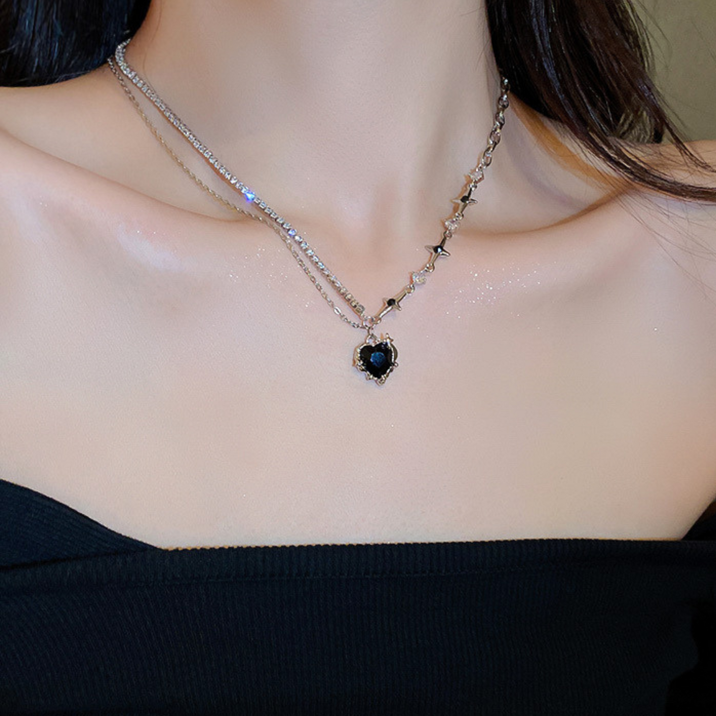 Collar Corazón de Sombra ®