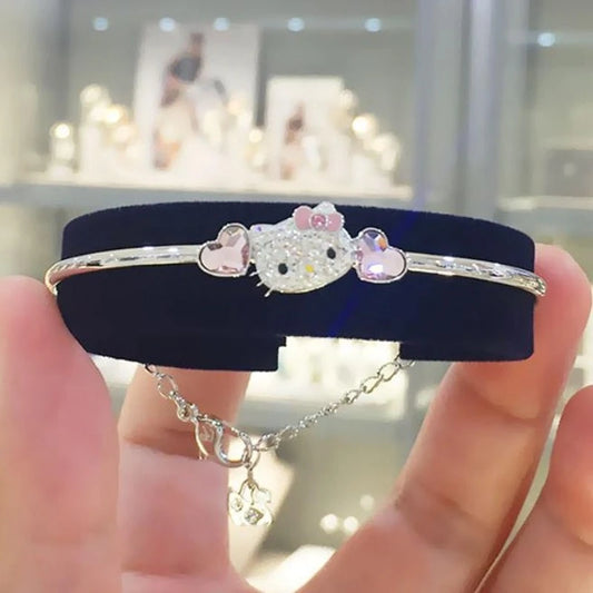 Brazalete Hello Kitty con Zirconia