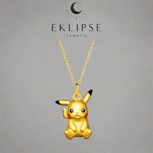Eklipse ® Collar de Pikachu Oro Edición Limitada Hecho a Mano